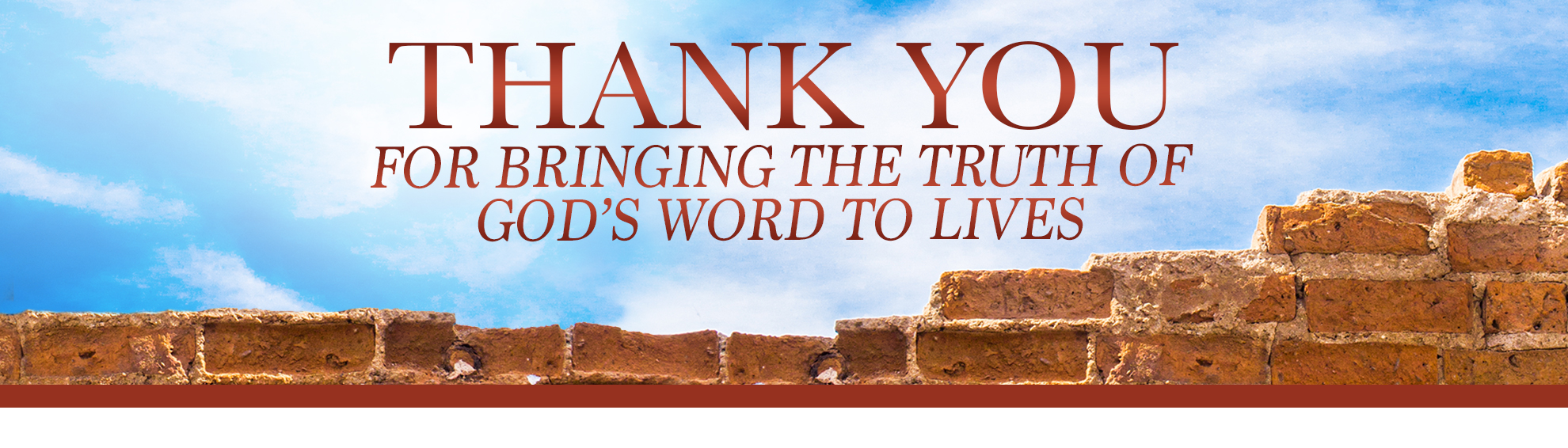 Thank you for bringing the truth of God's word to lives
