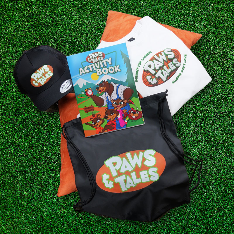 Paws & Tales Activity Bundle, with Kids Small Shirt