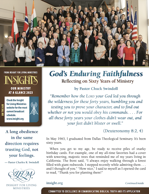 May newsletter cover with staff photo
